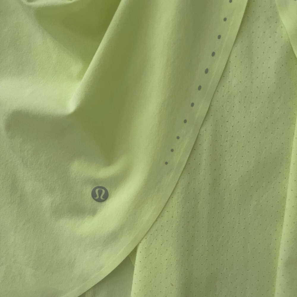 Lululemon Athletica Neon Yellow Tank and wunder Gray Patterned Leggings - Picture 7 of 11